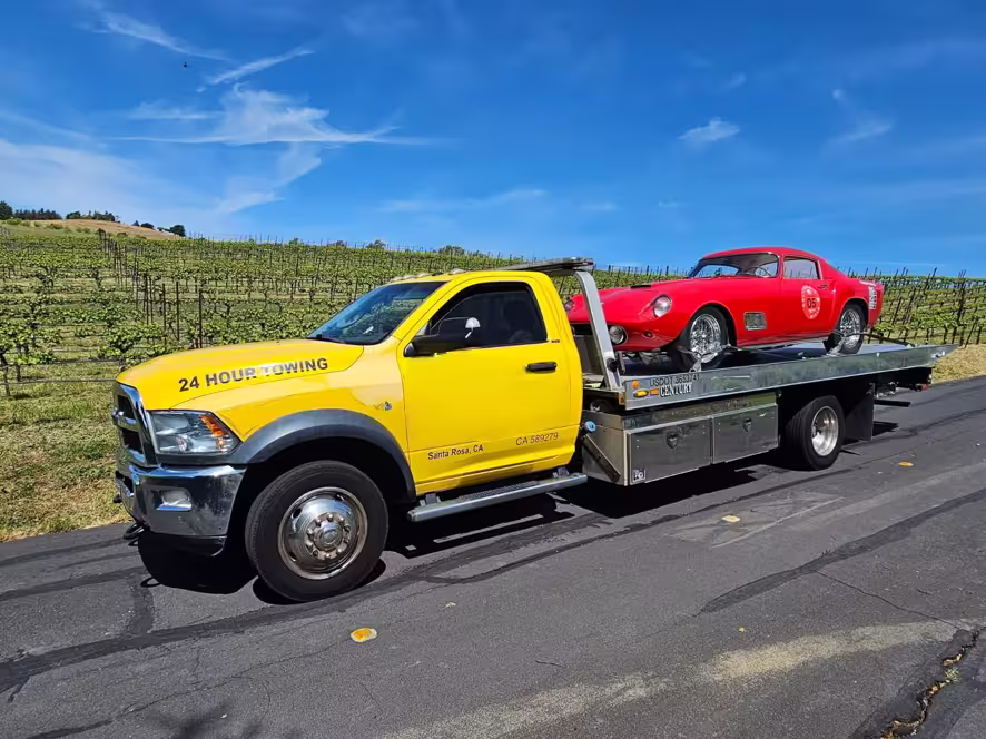 Pacific Towing truck side profile view